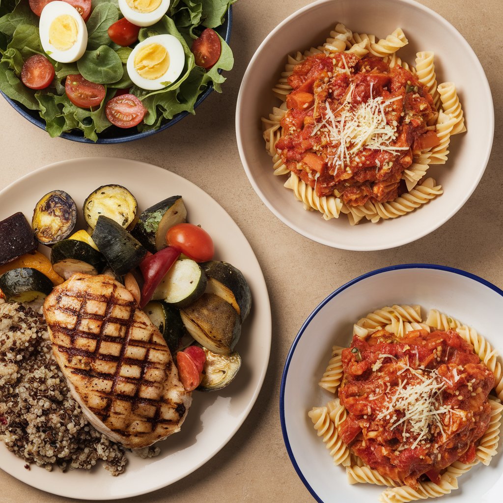 A cozy dinner setup with a single plate of pasta